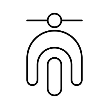 Vespa simgesi, vektör illüstrasyonu  