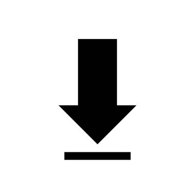 Simge indir, vektör illüstrasyonu