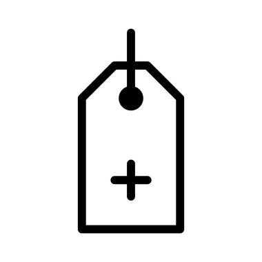 Etiket Ekle Alışveriş Sembolü, Torba Ekle simgesi, vektör illüstrasyonu