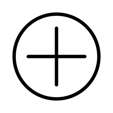 Artı simgesi ekle, vektör illüstrasyonu   