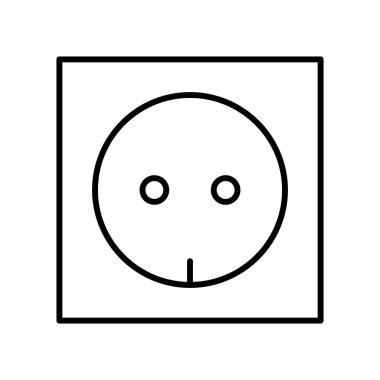 Duvar tıkacı simgesi, vektör illüstrasyonu 