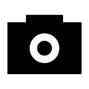 fotoğraf makinesi simgesi, vektör illüstrasyonu