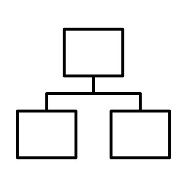 İnbot Bilgisayar simgesi, vektör illüstrasyonu