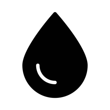 Yağmur damlası simgesi, vektör illüstrasyonu