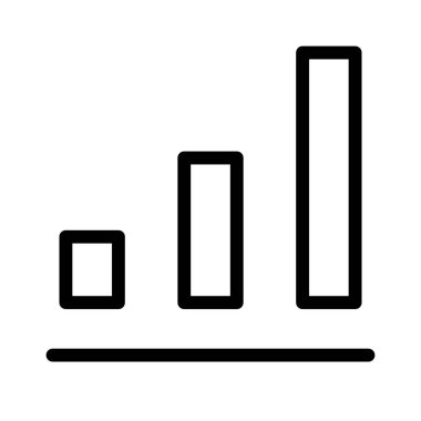 bar çizelgesi simgesi, vektör illüstrasyonu