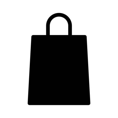 Alışveriş poşeti simgesi, vektör illüstrasyonu