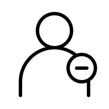 kullanıcı simgesi, Hesabı Sil, vektör illüstrasyonu