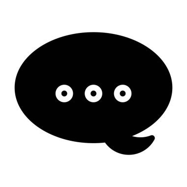 Sohbet servisi simgesi, vektör illüstrasyonu