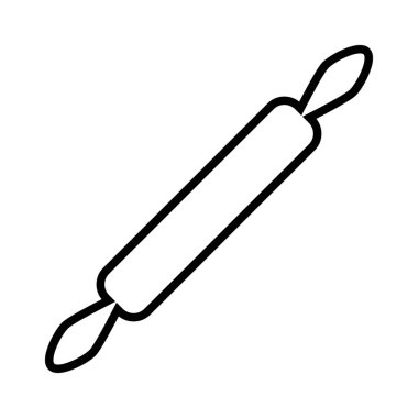 Rolling Pin simgesi, vektör illüstrasyonu  