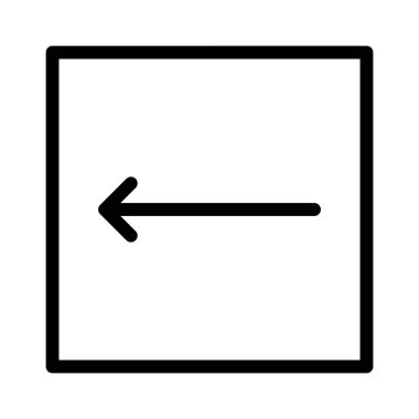 Sol Ok simgesi, vektör