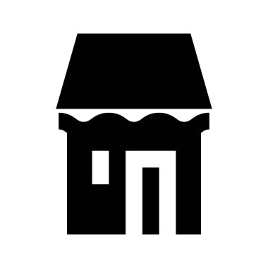 bina simgesi, vektör illüstrasyonu