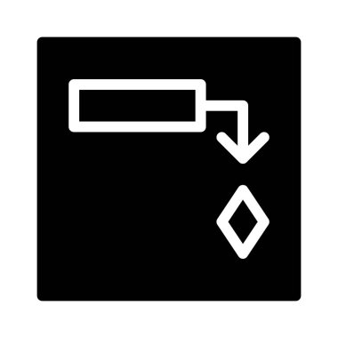 Gantt Grafik simgesi, vektör illüstrasyonu