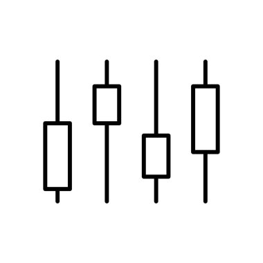 Şamdan simgesi, vektör illüstrasyonu