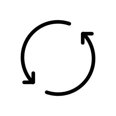 Simge, vektör illüstrasyonunu eşzamanla