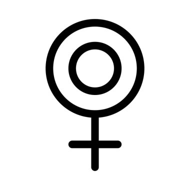 Kadın simgesi, vektör illüstrasyonu