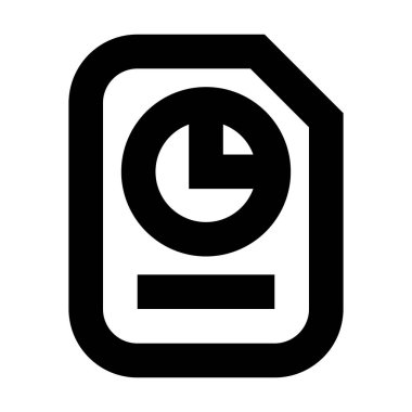 Beyaz arkaplan üzerindeki belge simgesi, vektör illüstrasyonu