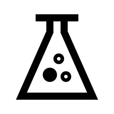 Mataralı Kimyasal Laboratuar simgesi, vektör illüstrasyonu