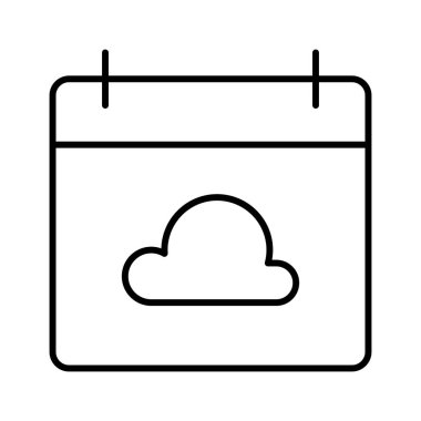 Takvim simgesi, vektör çizimi