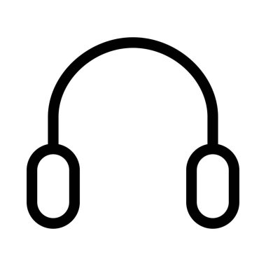 kulaklık simgesi, vektör illüstrasyonu