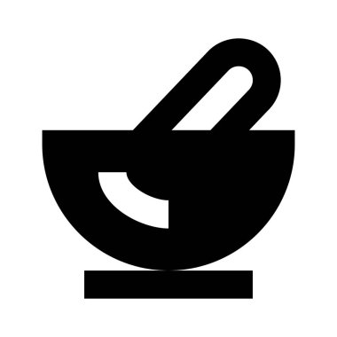 Havan İlacı simgesi, vektör illüstrasyonu