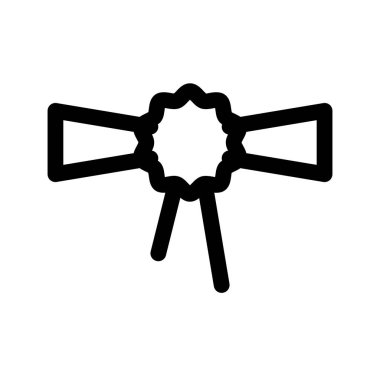 Rozet simgesi, vektör illüstrasyonu