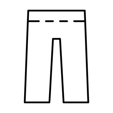 pantolon simgesi, vektör illüstrasyonu
