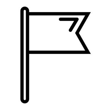 bayrak simgesi, vektör illüstrasyonu