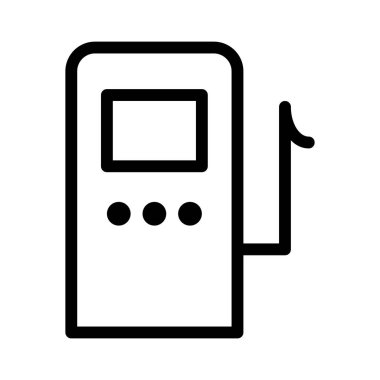 benzin istasyonu simgesi, vektör illüstrasyonu 