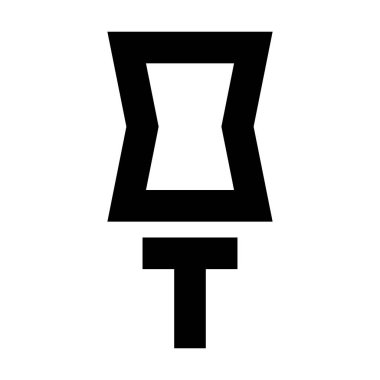 pin simgesi, vektör illüstrasyonu