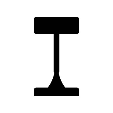 Tabure simgesi, vektör illüstrasyonu