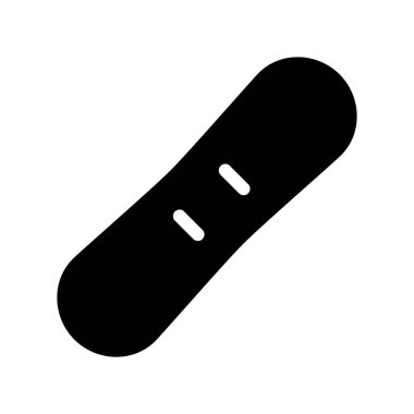 Snowboard simgesi, vektör illüstrasyonu