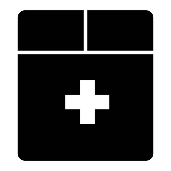 Значок Медичної Транспортної Коробки Векторні Ілюстрації — стоковий вектор