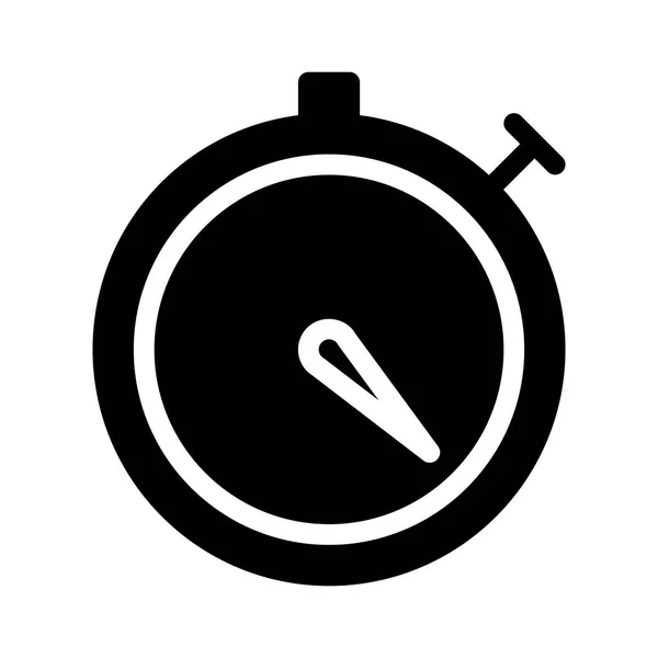 Timer Icoon Witte Achtergrond Vector Illustratie — Stockvector