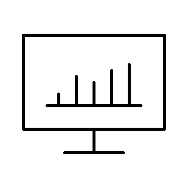 Icône Analyse Statistique Illustration Vectorielle — Image vectorielle