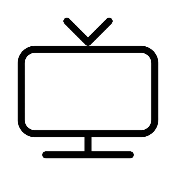 Ícone Televisão Ilustração Vetorial — Vetor de Stock