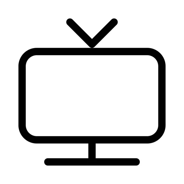 Television Icon Vector Illustration — Stock Vector