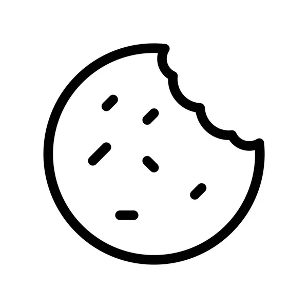 Cookie Food Symbol Vektorillustration — Stockvektor