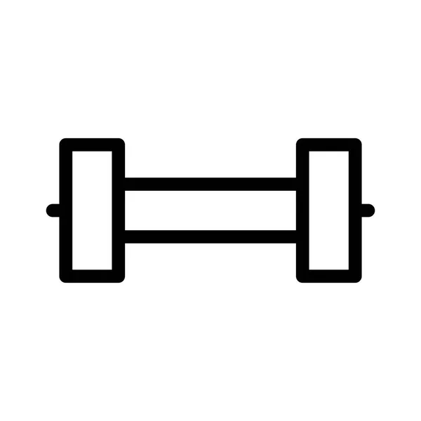 Gewicht Gym Pictogram Vector Illustratie — Stockvector