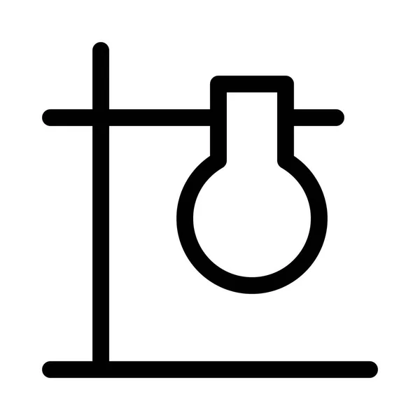 Flask Chemical Lab Icon Vector Illustration — Stock Vector