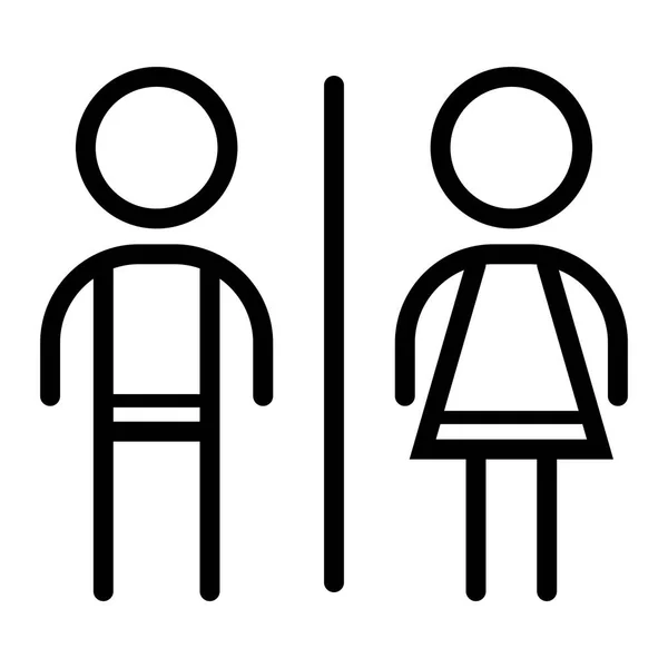 Значок Туалету Білому Тлі Векторні Ілюстрації — стоковий вектор