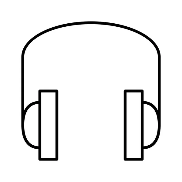 Kopfhörer Symbol Vektorillustration — Stockvektor