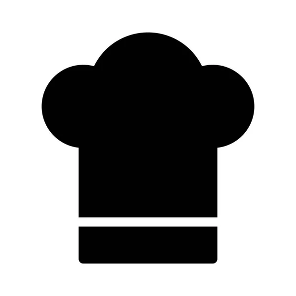 Chef Hat Icono Vector Ilustración — Vector de stock