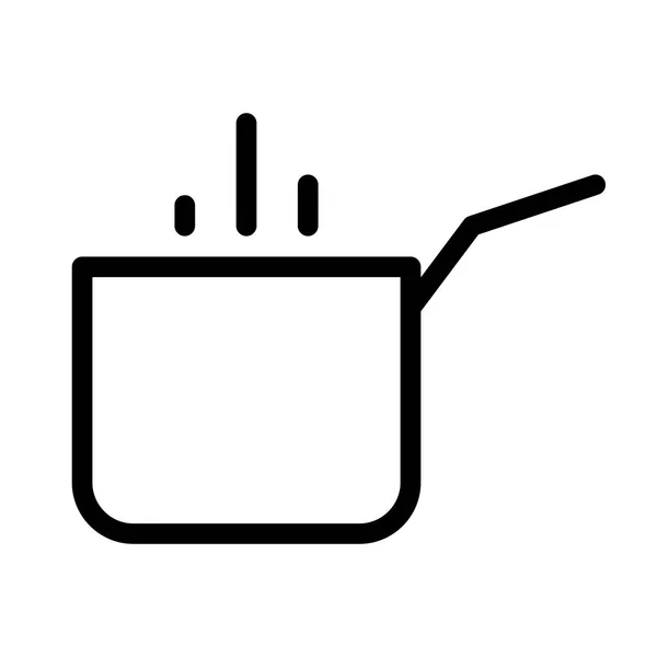 煮锅厨房图标 矢量插图 — 图库矢量图片