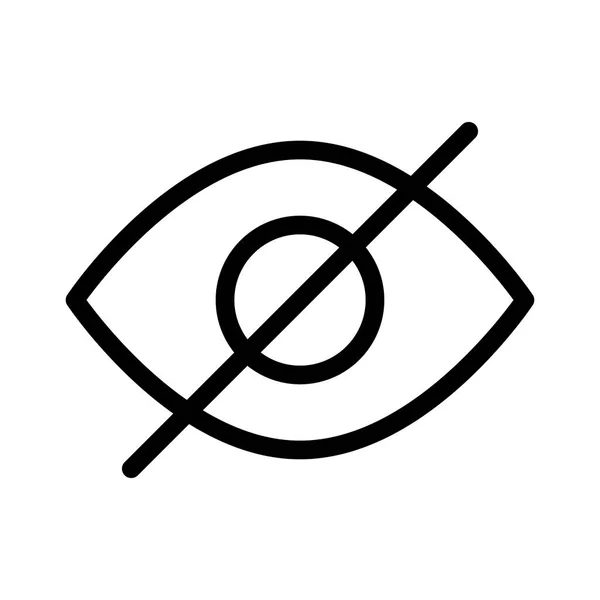 Eye Watch Ocultar Ícone Invisível Vetor — Vetor de Stock
