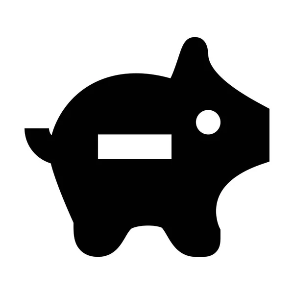 Ícone Piggy Bank Ilustração Vetorial — Vetor de Stock
