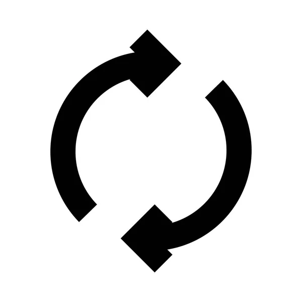 Icono Rotación Renovable Ilustración Vectorial — Vector de stock