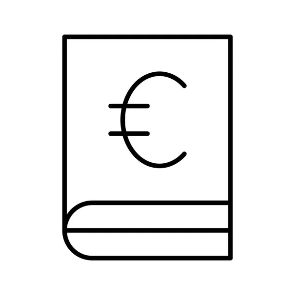 Icono Libro Banco Ilustración Vectorial — Vector de stock