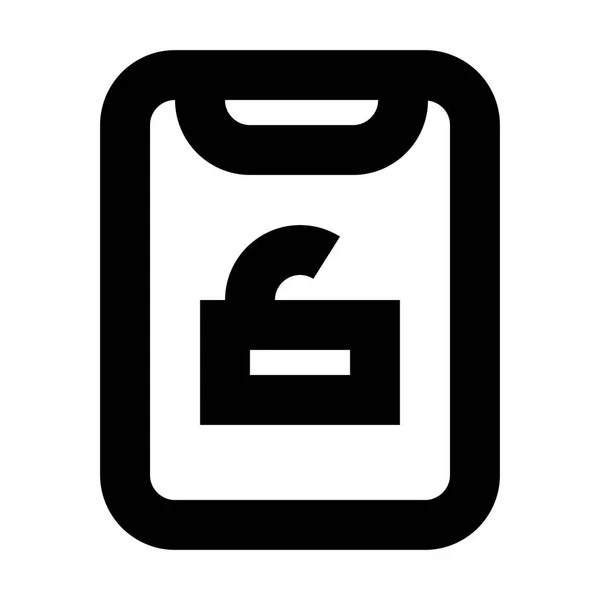 Report Unlock Security Icon Vector Illustration — Stock Vector