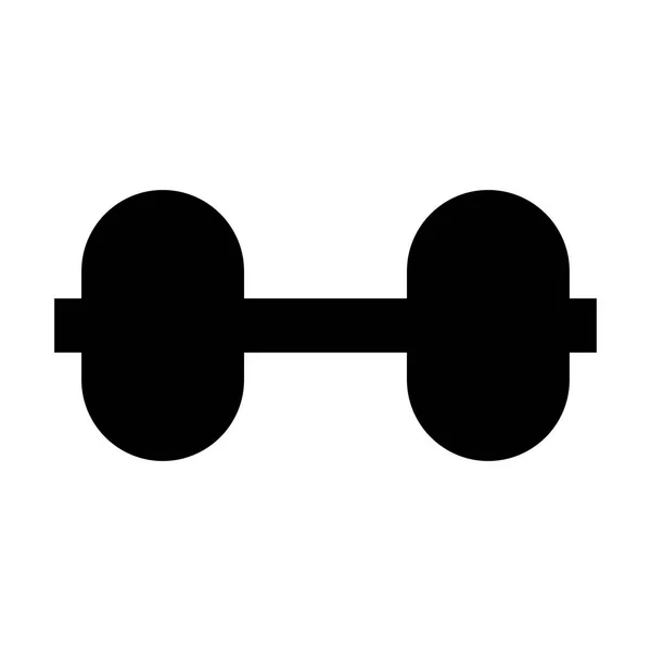 Dumbbell Icon Vector Illustration — Stock Vector