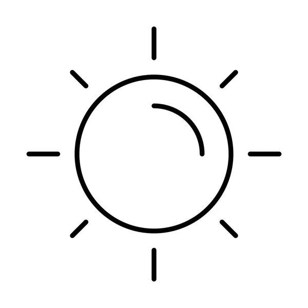 Icona Del Sole Illustrazione Vettoriale — Vettoriale Stock